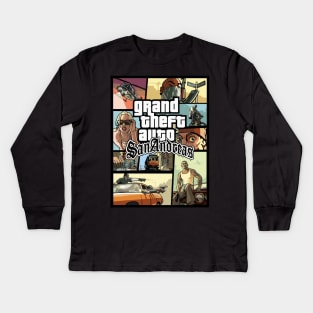 Grand Theft Auto SA Kids Long Sleeve T-Shirt